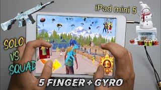 Ipad Mini 5 Pubg Test 2024 | ipad mini 5 PUBG 5 Finger + gyro Solo vs Squad Full Handcam