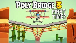 Scrap Mechanic Pro Plays Poly Bridge for the FIRST TIME! [Poly Bridge 3]