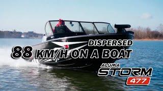 88 km/h on a boat 4,7 m (aluma-boats.ru)