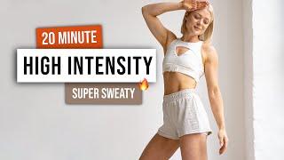 20 MIN SUPER SWEATY HIIT Workout - ALL STANDING - No Repeat QUICK & EFFECTIVE Home Workout