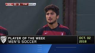 Stanford's Amir Bashti collects Pac-12 Men's Soccer Player of the Week accolades