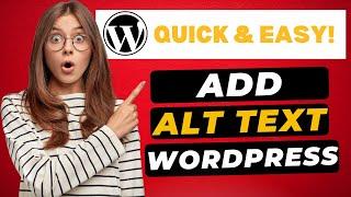 How To Add Alt Text To Image In WordPress  - (FAST & Easy!)