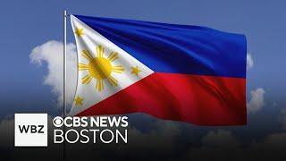 Flag of the Philippines raised at City Hall Plaza in Boston for country's independence day