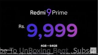 #BackToPrime with Redmi 9 Prime Product Launch Show 2020 | #PrimetimeAllrounder / #UnBoxing Beat