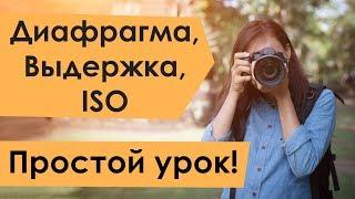 Диафрагма, выдержка и iso. Простой урок!