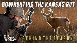 Buck Comes Running to a Grunt Call! | Bowhunting the Kansas Rut