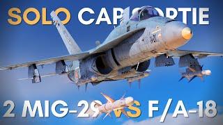 Unbelievable Solo PVP: 2Mig29 takes on F18 in DCS World
