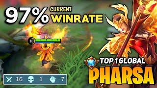 97% WINRATE, Pharsa Perfect Gameplay [ Top 1 Global Pharsa ] By ʙTᴋ | Vice WaFu - Mobile Legends