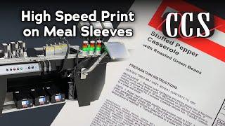 Meal Sleeve Inkjet Printing & LED UV Curing Turnkey System