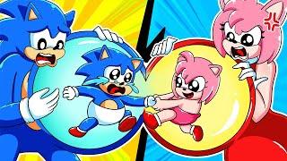 Brewing Cute Baby Factory Pregnant, But Rich & Poor - Sonic The Hedgehog 3 Animation