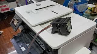 instalación y purgado de sistema de tinta hp 7740