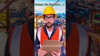 Unique Vip Engineer#adamrose #funny #construction#funyshorts
