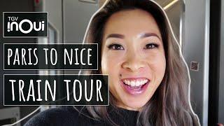 Paris to Nice Train First Class Tour - TGV InOui Boarding, Seats, Food, Bathrooms, WiFi Travel Vlog