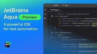 JetBrains Aqua Preview