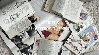 2 Hours Countdown Timer Flip Clock - 2h study time - POV fashion study