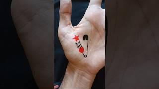 Temporary tattoo design ⭐️ #shorts #youtubeshorts #art #tattoo #viralvideo