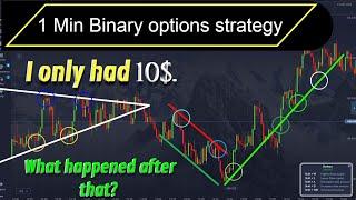 1 Minute binary options strategy | secret formula trading | pocket option | grow  small account |10$