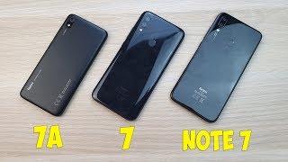 REDMI 7A VS REDMI 7 VS REDMI NOTE 7 - КАКОЙ ВЫБРАТЬ? ПОЛНОЕ СРАВНЕНИЕ!