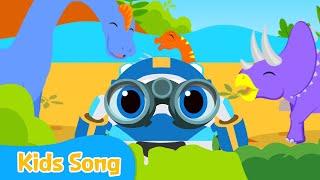 long Dinosaur | Kids songs | LittleTooni songs with Robot Trains