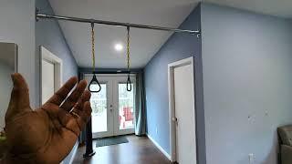 How to Install a Pull up Monkey Bar Indoors - DIY