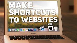 How to make Quick Shortcuts to Websites from your Dock!