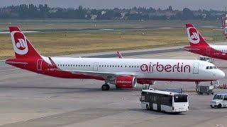 TXLspotting onboard Air Berlin Airbus A321-211 D-ABCP AB7743 arrival at Berlin Tegel airport