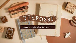 TIEFOSSI Bullet Journal Unboxing & Pen Test (A5 & A6 Dot Grid Notebook)