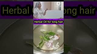 Homemade herbal oil for long hair