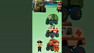 Where is the police car?? #cartoon #shorts #cars #animation