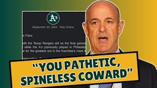 Trashing John Fisher's Pathetic Letter to A's Fans I Damon Amendolara