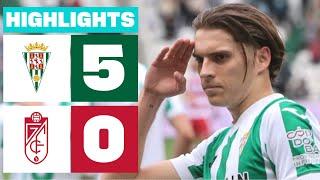 CÓRDOBA CF 5 - 0 GRANADA CF I HIGHLIGHTS LALIGA HYPERMOTION