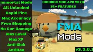 Chicken Gun Mod v3.3.0.1 Apk 15+ Features (All Unlocked, Immortal Mode, Max Level, Antikick + More