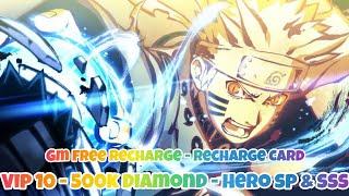 Ultimate Ninja Battle Private Server - VIP 10 - 500K Diamond - Hero SP & SSS - Gm Free Recharge