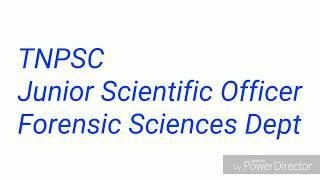 Junior Scientific Officer in Forensic Sciences Department