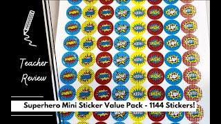 Superhero Mini Stickers Value Pack by Teacher Created Resources