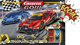 Carrera GO 62526 Race the Track "Ferrari 488 GT3 VS Lamborghini Huracan GT3"