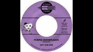 Say She She - Purple Snowflakes