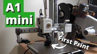 Bambu Lab A1 mini | First Print | 13 Minute Speed Boat Benchy