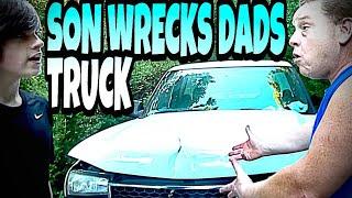 WILLIAM WRECKS BILLS TRUCK!!!