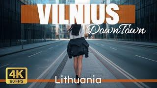 Where Did Everyone Go? Vilnius Downtown on a Quiet Sunday in Lithuania [4K/60fps] Relax Walking Tour