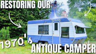 My Wife Said, "It's Time To Apply PRESSURE"!!! | RESURRECTING OUR 1970's ANTIQUE CAMPER