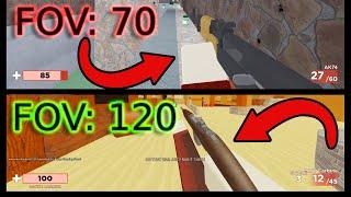 DOING THE FOV CHALLENGE IN ARSENAL! (ROBLOX)