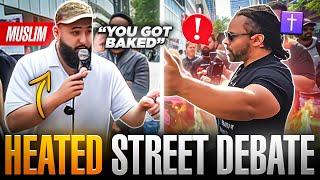 STREET DEBATE! Famous Preacher Comes Back And Gets HUMILIATED By The Orthodox Muslim
