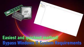 How to bypass Windows 11 System Requirements | Bypass TPM, CPU, RAM