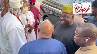 President Bola Tinubu, Ooni of ife, Gov Ademola Adeleke, Dele Momodu. In Ghana