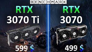 Geforce RTX 3070 Ti vs RTX 3070 Test in 8 Games // 1080p, 1440p, 2160p