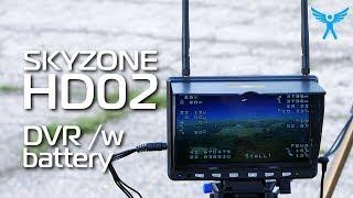 Skyzone HD02 5.8Ghz 7inch Diversity Monitor with Battery and DVR