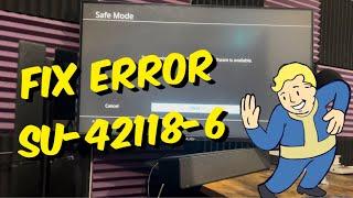 How To Fix PS4 Error Code SU-42118-6 - (PS4 Update 10.00 Fix)