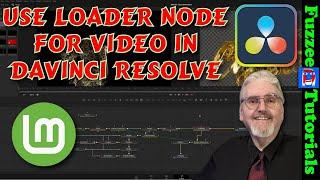 Use the Loader node for VIDEO in DaVinci Resolve Fusion Linux