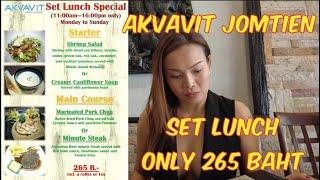 Akvavit Restaurant Jomtien Weekly Special Menu